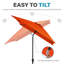 Le 10' x 6' 5" Rectangular Tilt Market Umbrella-2147014360