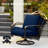 3 Piece Seating Group, Swivel Rocking Chair With 6" Olefin Cushions-728609380-731013363