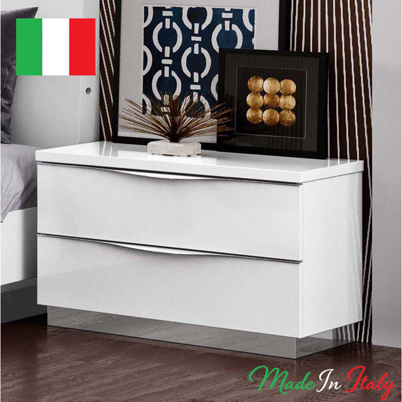 Infinity 2 - Drawer Solid Wood Nightstand