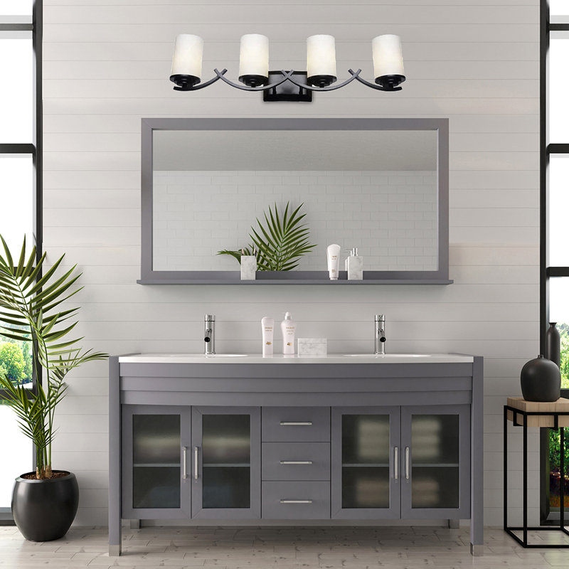 Oil Rubbed Bronze 4-Light Dimmable Vanity Fixture