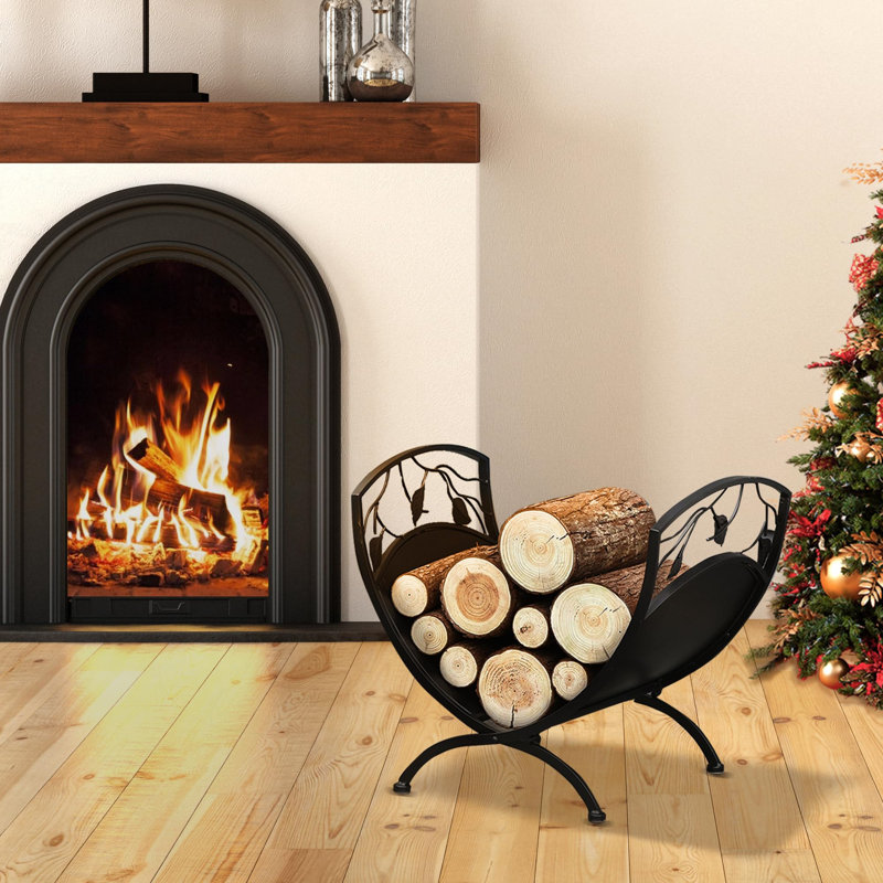 43.5cm W Metal Log Rack