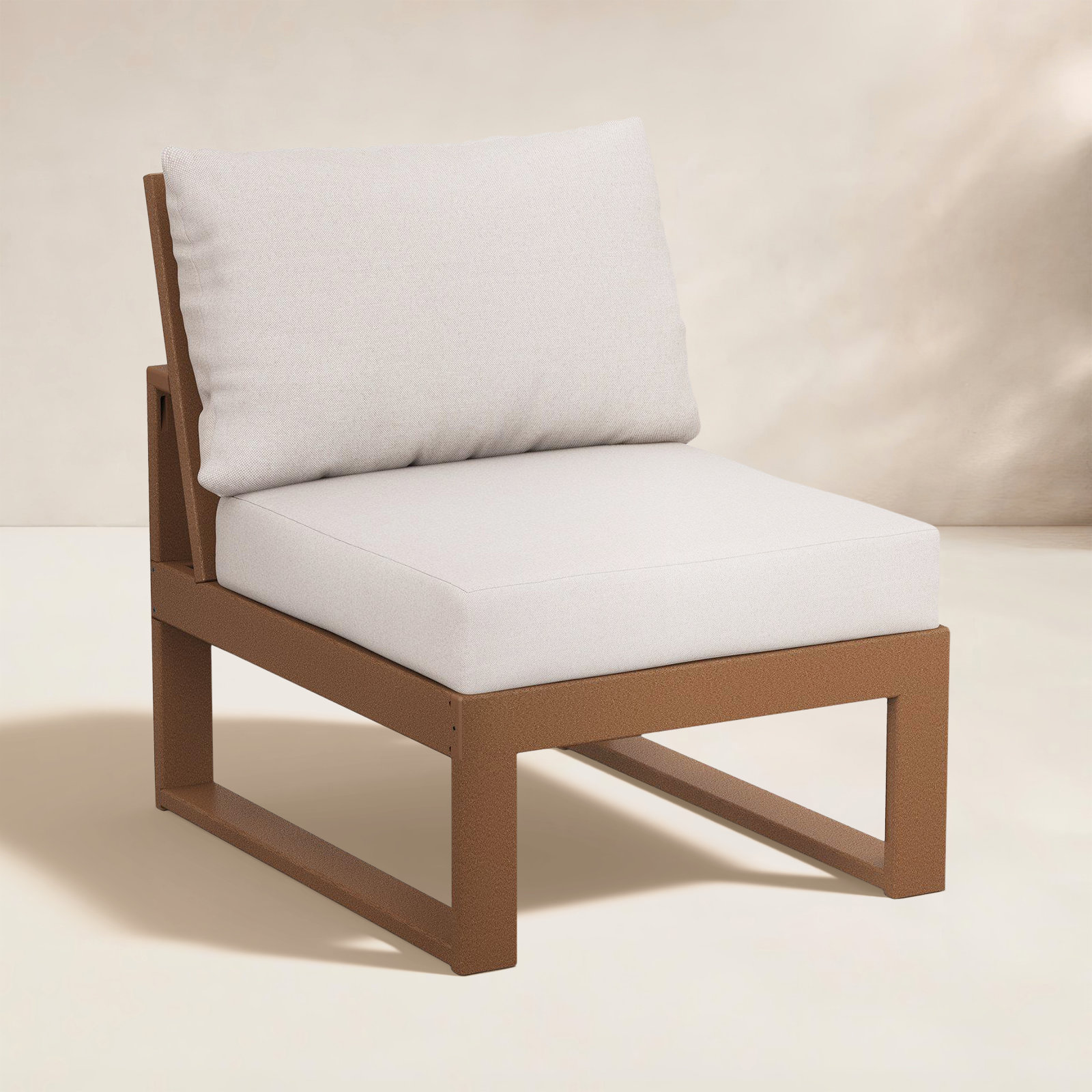 Edge Patio Lounge Chair, Dune Burlap Revolution®, Teak