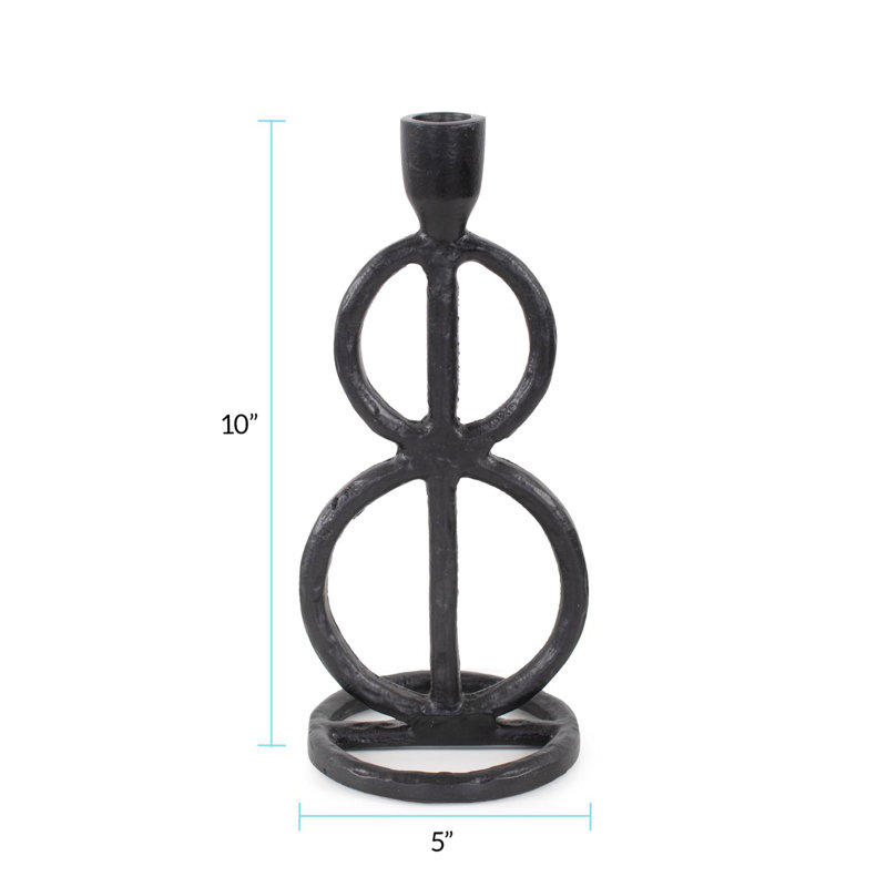 Arman Candlestick Holder, 7'' H X 6'' W X 4'' D