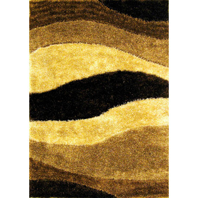 Abstract Hand Woven Shag Area Rug