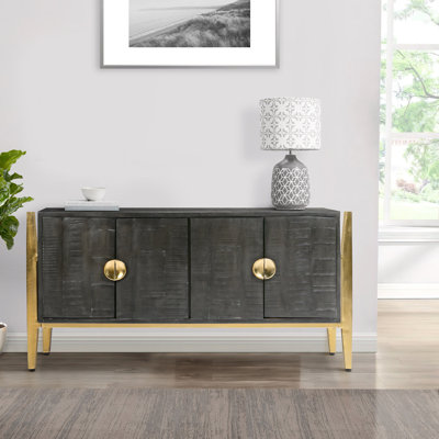 48 Inch Accent 2 Door Sideboard Buffet Cabinet for Living Room