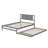 Adjustable Full Wood Bed With Trundle