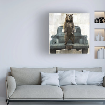Sasha Bear Vacation Canvas Art