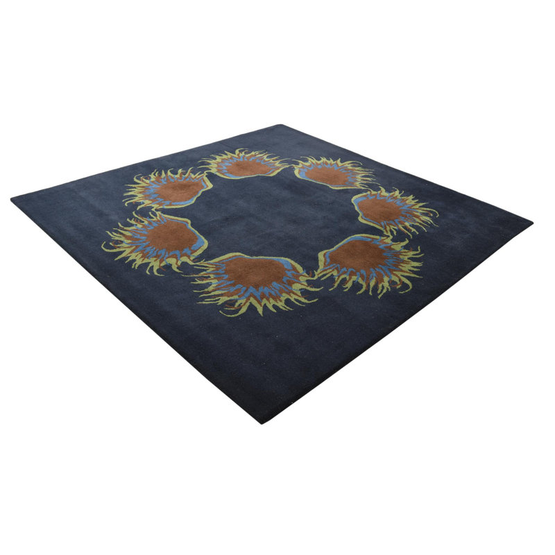 Tapis carré bleu marine 7 pi Pineland