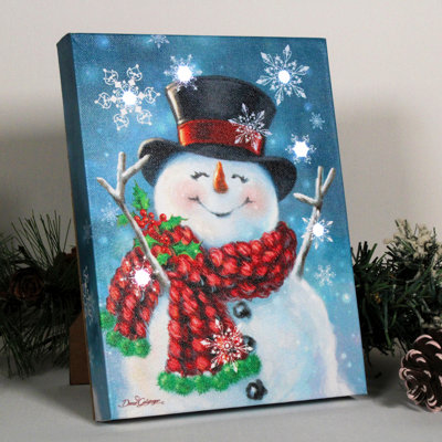 Joyeux bonhomme de neige joyeux bonhomme de neige 8 x 6 po