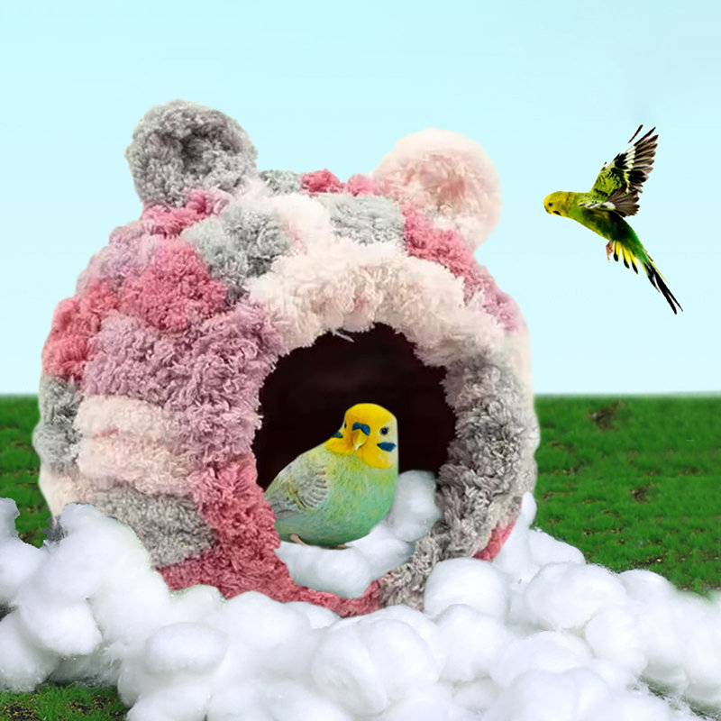 Petit refuge pour animaux de compagnie en flanelle de 3,5 pouces de diamètre, de profondeur