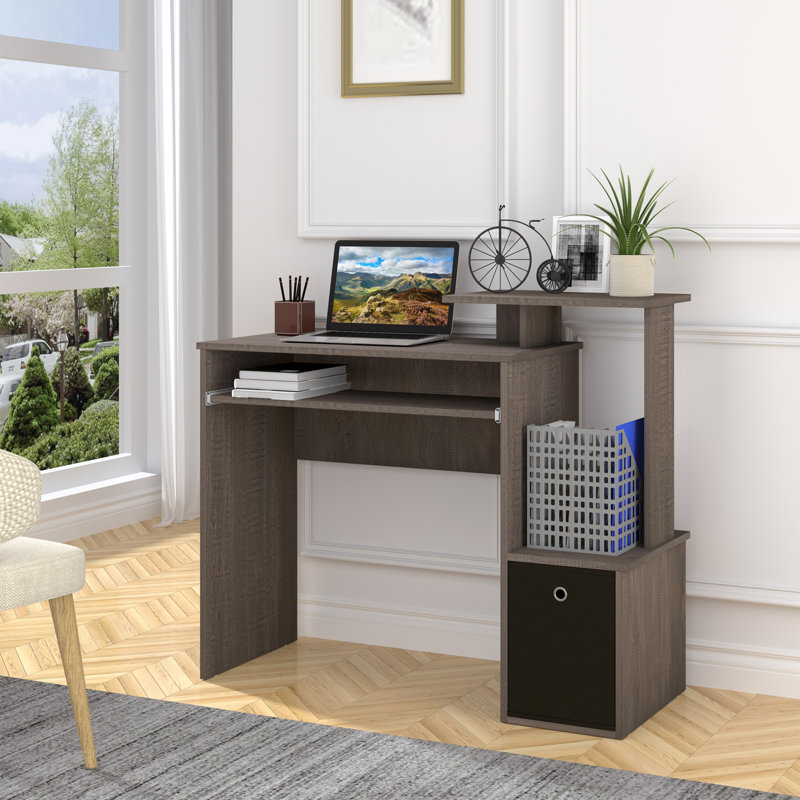 Cravens Computer Desk, Grey/Grey