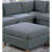 Living Room Furniture Ottoman Light Grey Dorris Fabric 1pc Cushion ottomans Wooden Legs-419367601