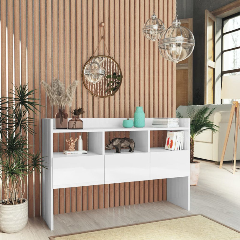 Giffard 105cm Sideboard, High Gloss White