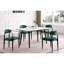 Ensemble de chaises rembourrées en tissu vert 2 pièces Modern Contemporary-1114123682