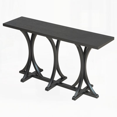 59.8'' Wooden Console Table With Wood Legs