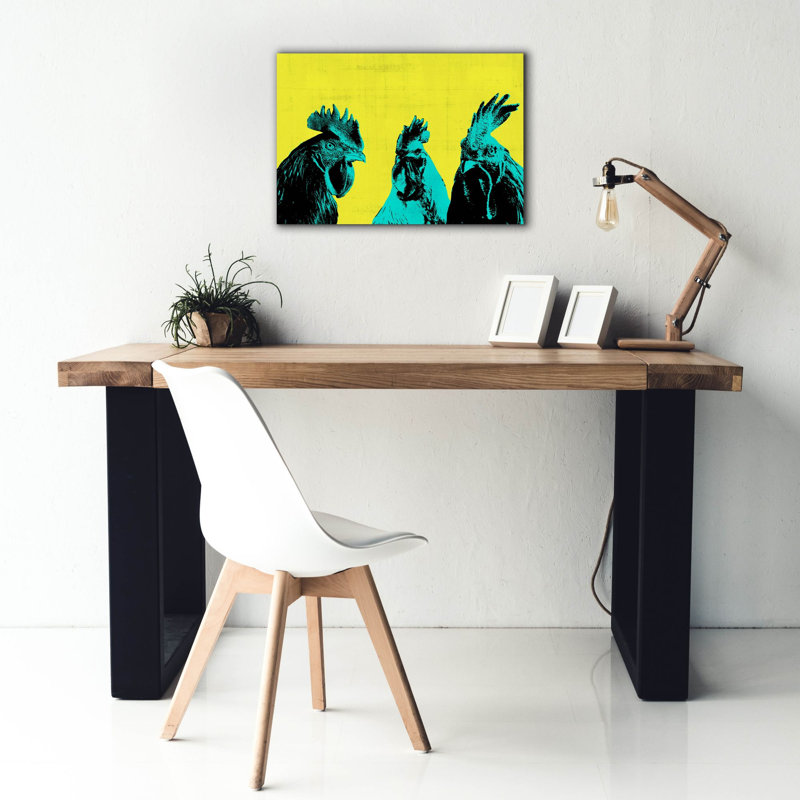  «Pop Art Farm 5» par Annie Warren, art mural sur toile, 26 po x 18 po, H 18 po x l 26 po