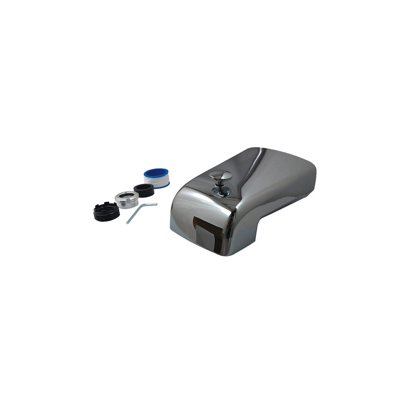 Kingston Brass Shower Scape 6-Inch Universal Diverter Tub Spout, Chrome