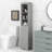 Modern Design Bathroom Cabinet In Grey - Freestanding With Drawer And Adjustable Shelf