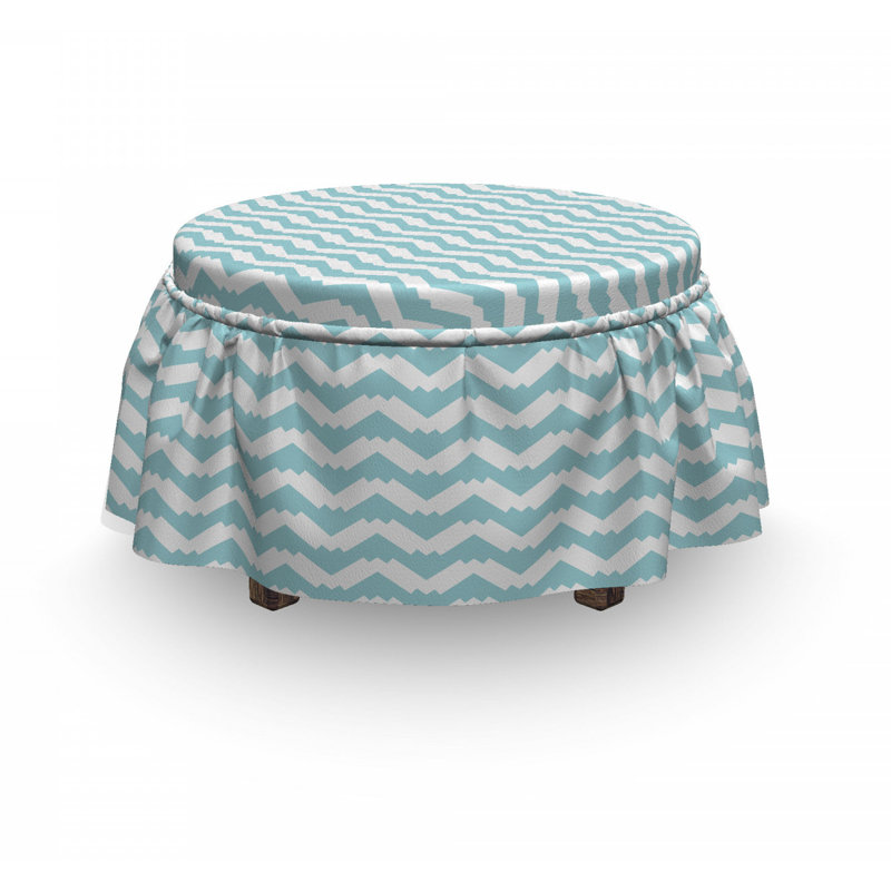 Box Cushion Ottoman Slipcover