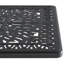 Ensemble de salle à manger 7 pièces en fonte d'aluminium toutes saisons comprenant 2 chaises pivotantes, 4 chaises et une table rectangulaire avec cadre noir