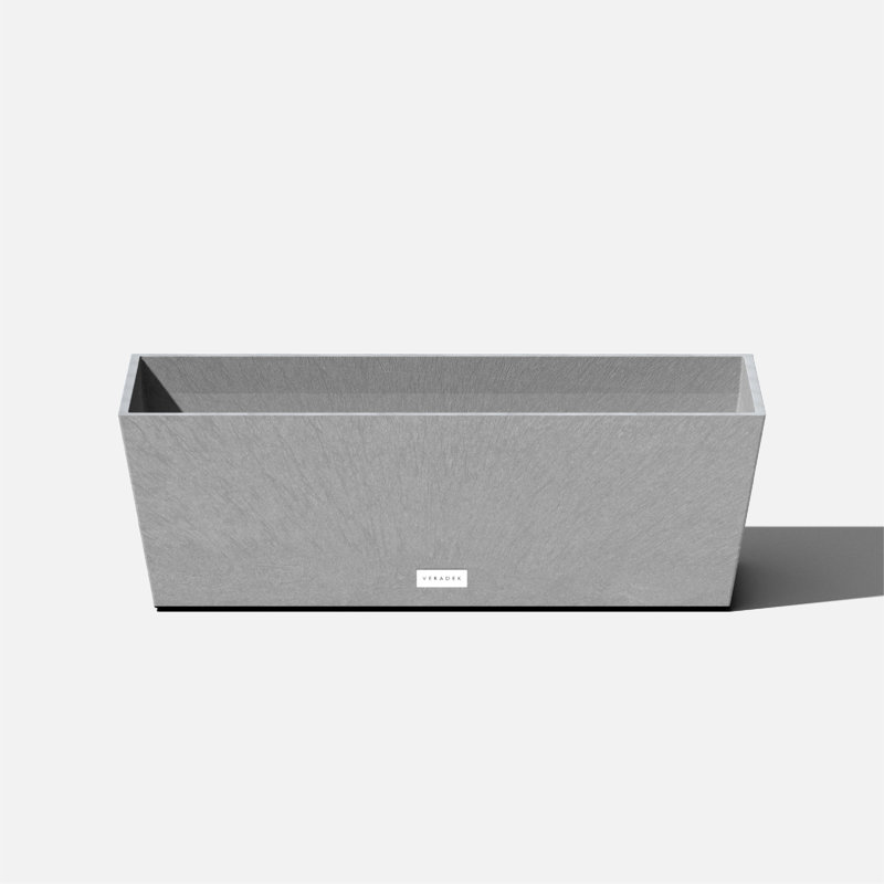 Boîte à fleurs Pure Series, Gris anthracite, H 9 po x l 36 po x P 10 po, Ensemble de 2