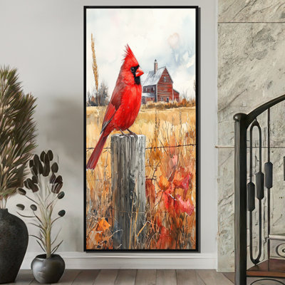 «Kohl Cardinal Bird» par The Farmhouse IV - Art mural oiseau