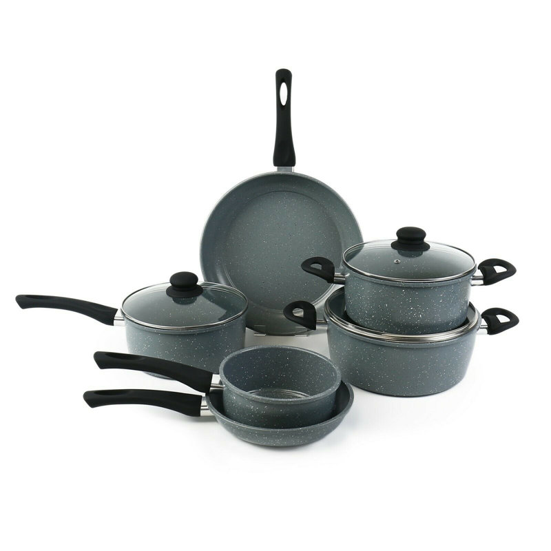 Jay 9 - Piece Non-Stick Aluminium Cookware Set
