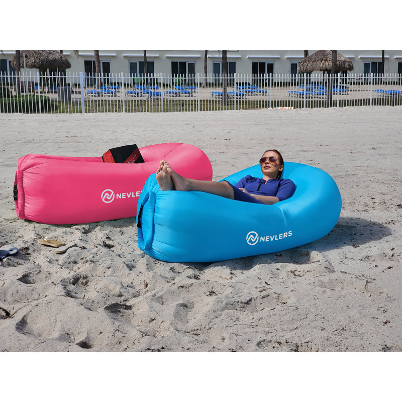 Inflatable Lounger Wind Filled Air Bed Nevlers Inflatable Loungers