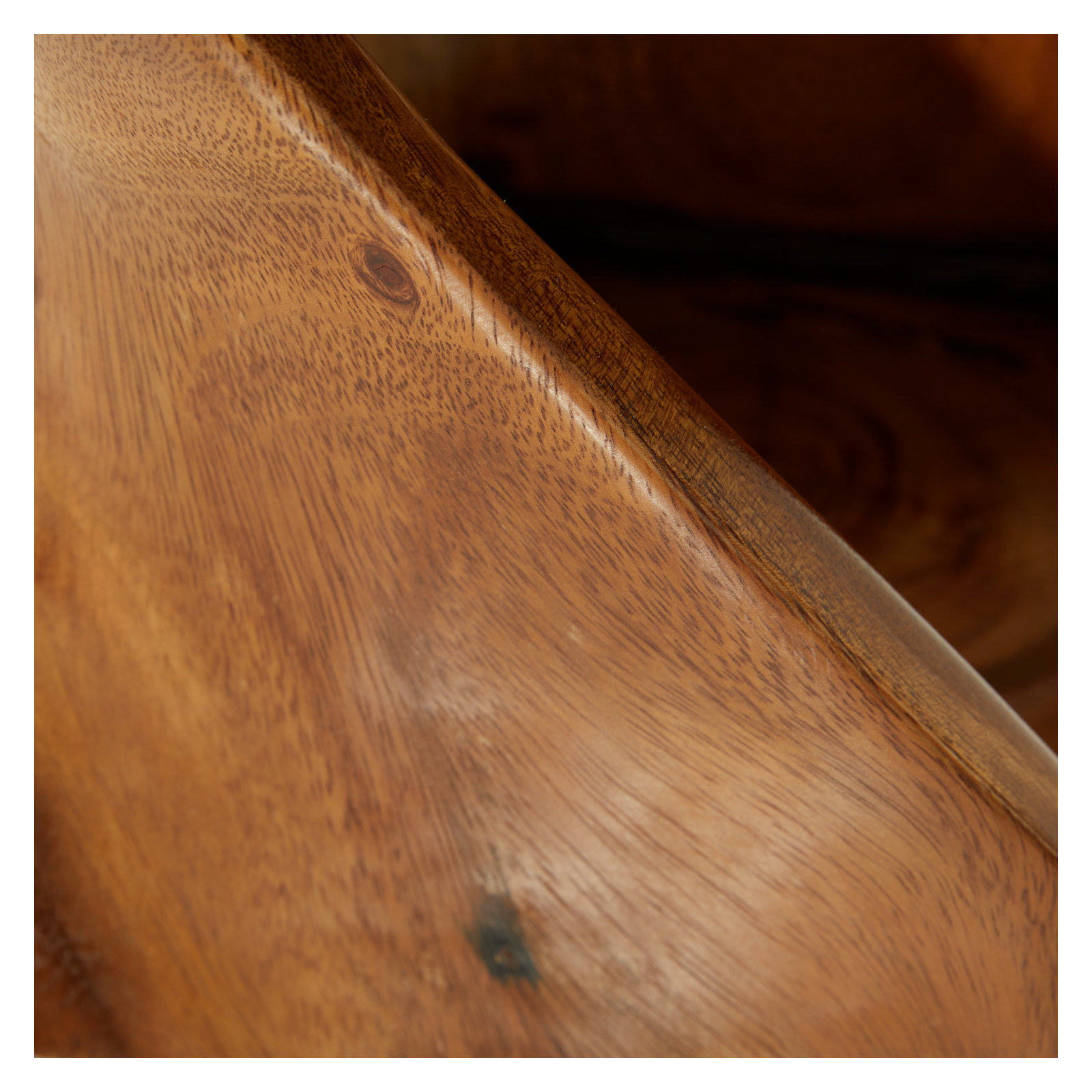 Solid Wood End Table, Brown, 18" H x 12" W x 12" D