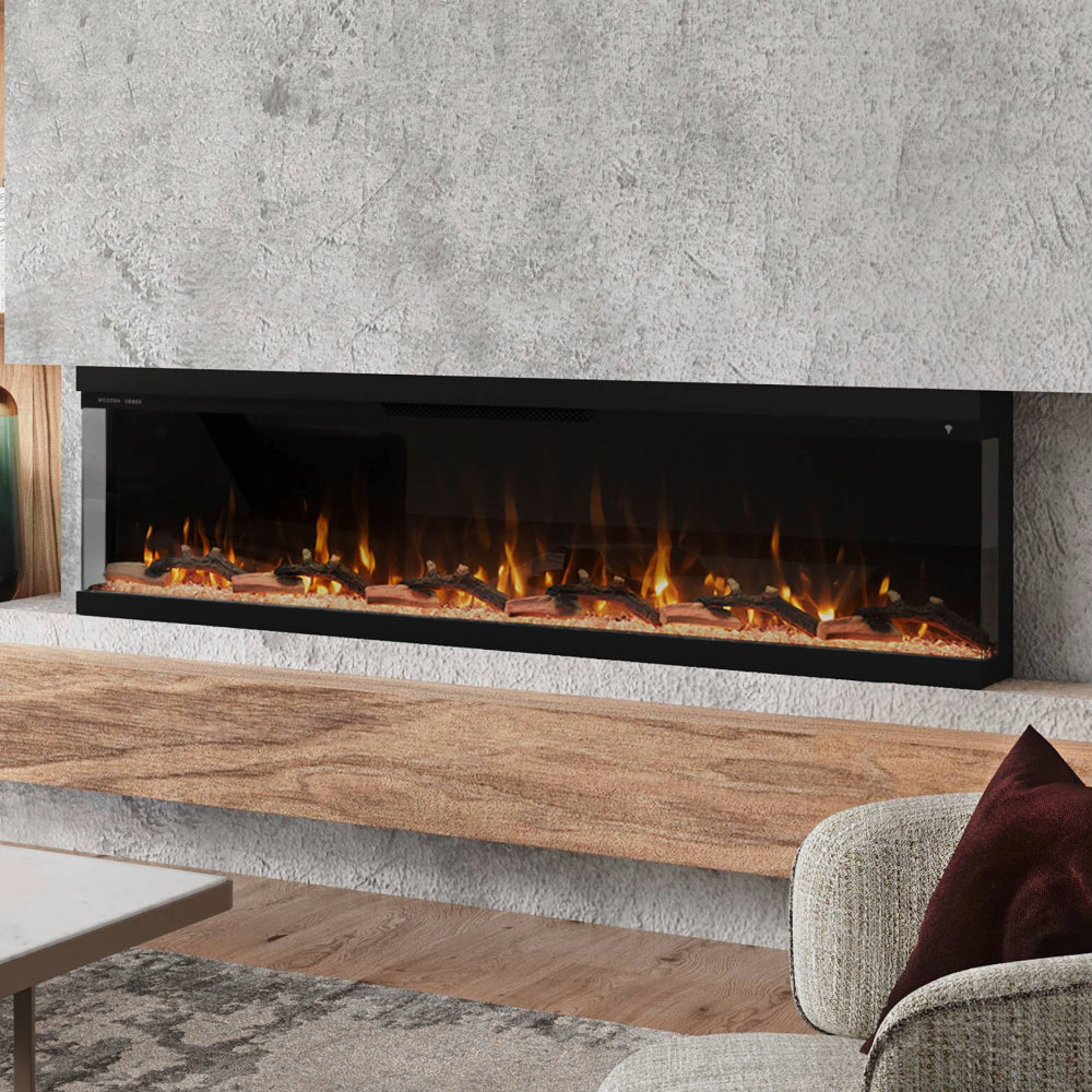 Modern Ember Aerus Skyline Linear Multi Sided Smart Electric Fireplace - Alexa & Google Asst Modern Ember 