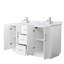 Elan TK 66" Freestanding Double Bathroom Vanity with Marble Top-1358361534-1358361535-1585715633