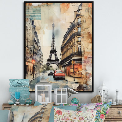 Collage rétro Paris Nostalgia I