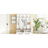 Farmhouse Hall Tree with 8 Hooks, Practical Entryway Bench with Open Compartments-129768519