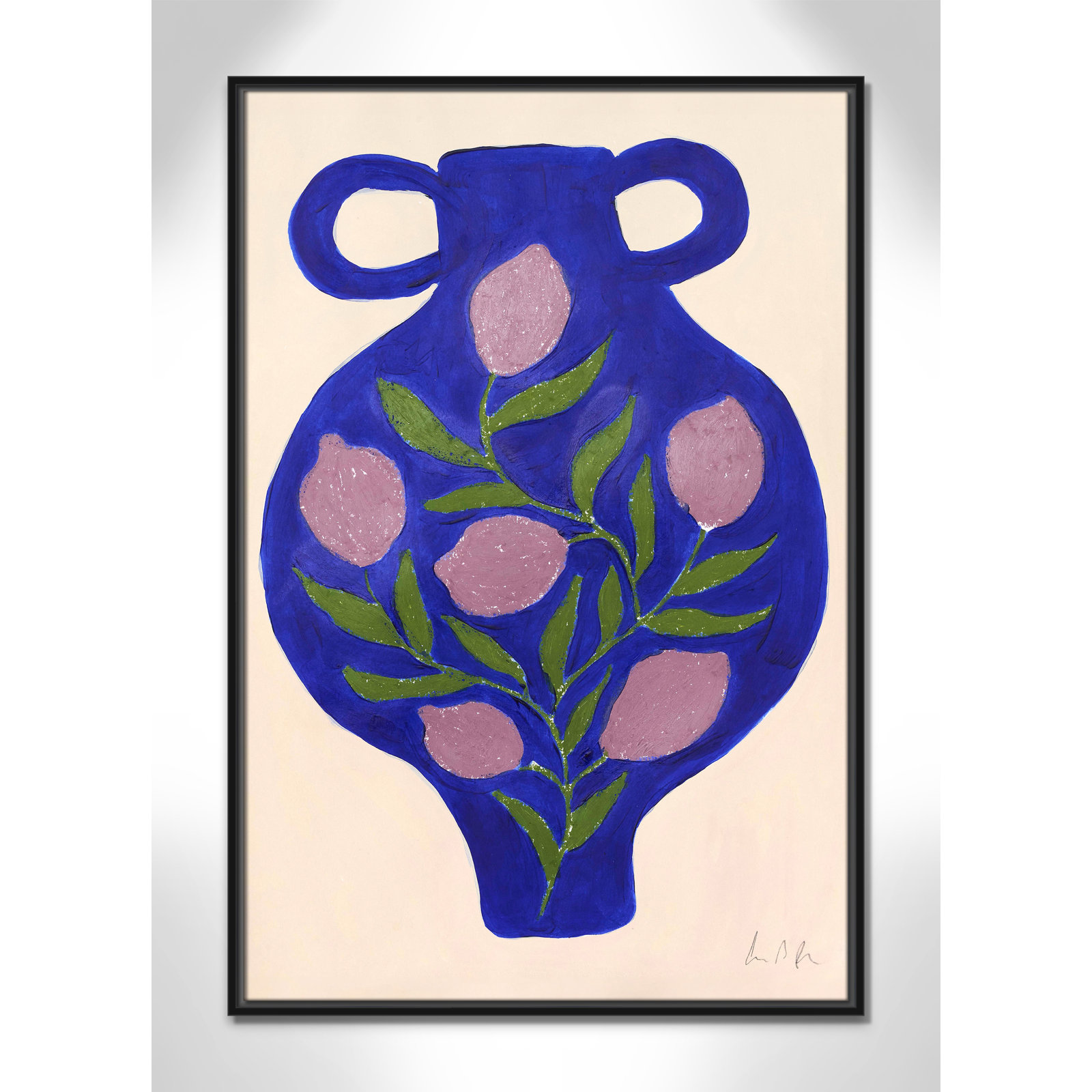 Vase No. 03 Print by Camilla Bergqvist, Black, 37.5" H x 25.5" W