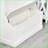 Coat Racks 3-in-1 Entryway Hall Tree with Storage Bench, Shoe Storage &amp; 4 Hooks | Cream White | MDF