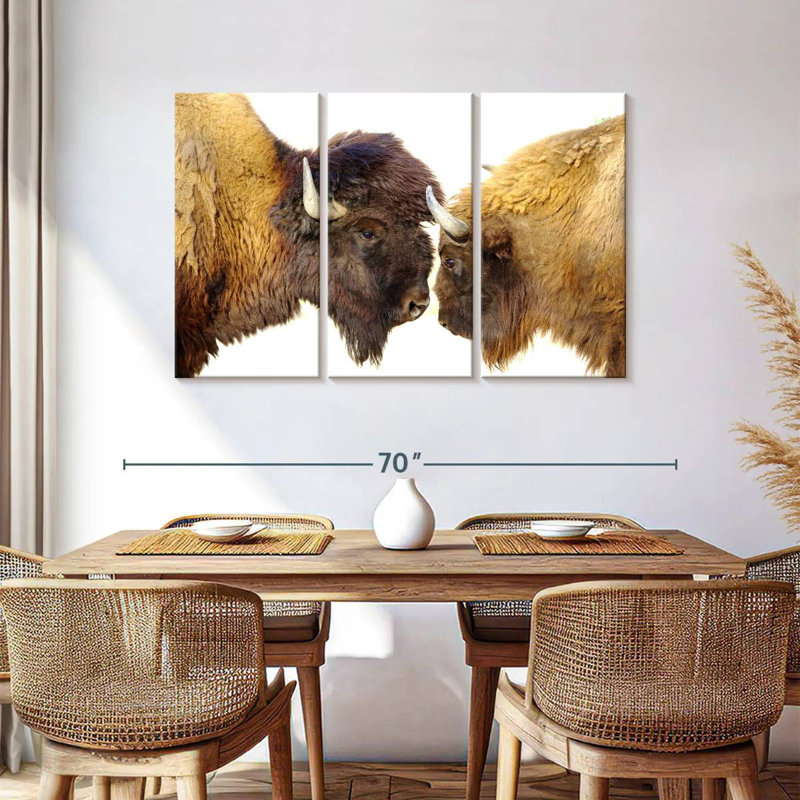 Brampt Bisons I, 36" H x 57" W