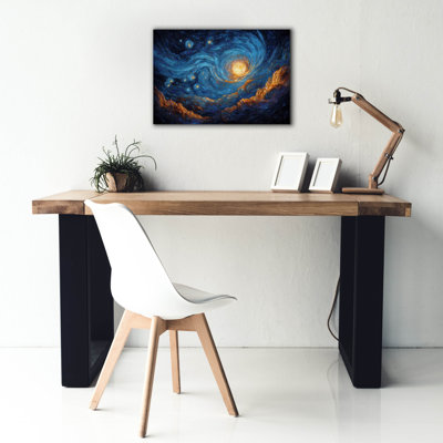  «Cosmic Starry Night» par Ann Klee, art mural sur toile, 26 po x 18 po