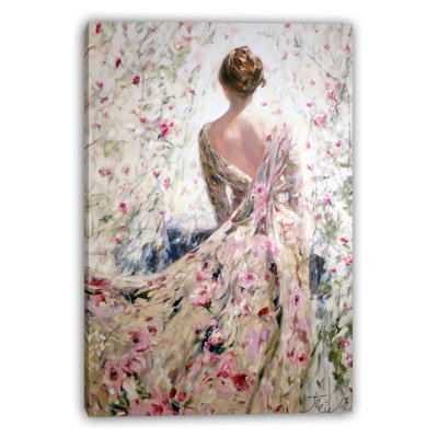 Art mural sur toile Whispering Floral Elegance