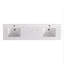 Meuble-lavabo sur pied 80 po avec lavabo double, 2 armoires, 6 tiroirs et dosseret