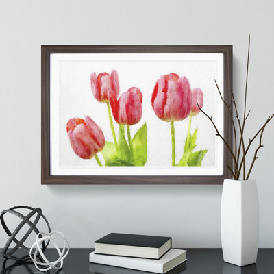 Beautiful Pink Tulips Framed Print