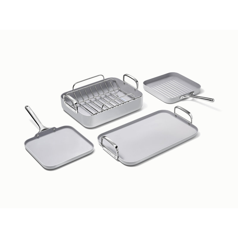 Caraway 5Pc Square Cookware Set, Gray
