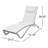 Vivere Denisia Stackable Aluminum Glendale Lounger Set Made with Premium Phifertex Fabric-1755912011