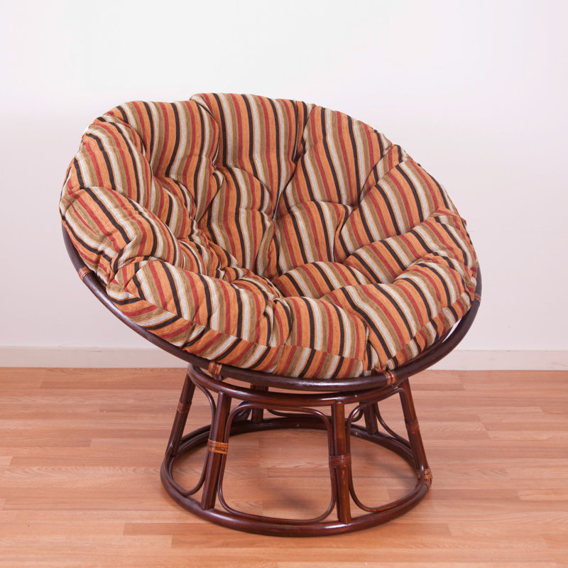 Outdoor Papasan Seat Cushion, Elysian Fields, 52" W x 52" D