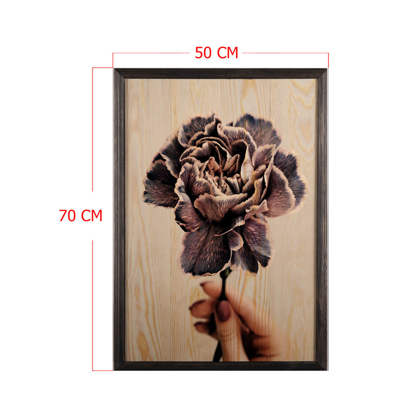 Anonymous - Single Picture Frame Painting on Wood, 70cm H x 50cm W x 1.5cm D