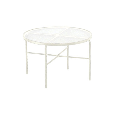 Table de salle à manger ronde en acrylique avec trou