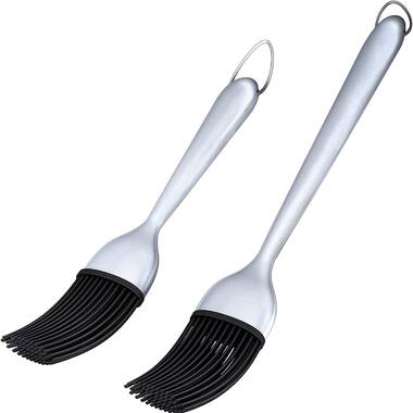 Pure Grill Stainless Steel BBQ Sauce Pot and Silicone Basting Brush Set &  Reviews