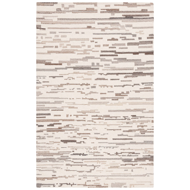 Tapis en laine touffeté à la main Kebbie, Rectangle 4 pi x 6 pi