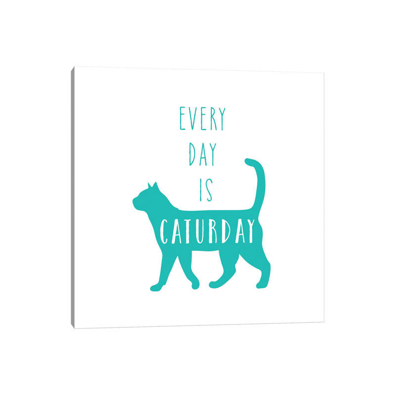 Caturday by Amanda Murray - Wrapped Canvas Print, 66.04cm H x 66.04cm W x 1.91cm D