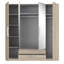 Ralleigh 4 Door Manufactured Wood Wardrobe