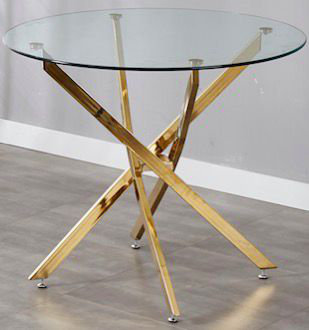 Tenice Glass Dining Table 39"